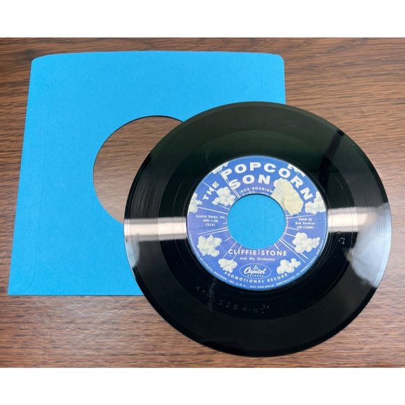 Cliffie Stone The Popcorn Song / Barracuda 45 Country Rocker Promo Capitol F3131 - Picture 3 of 4